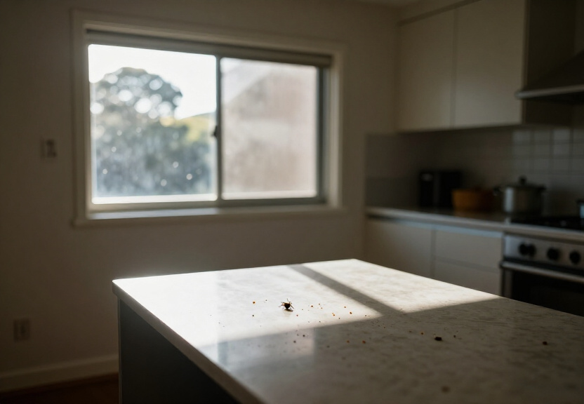 Cockroaches in a Hurlstone Park restaurant storage area before removal